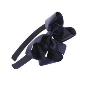 Shimmer Satin Bow Headband