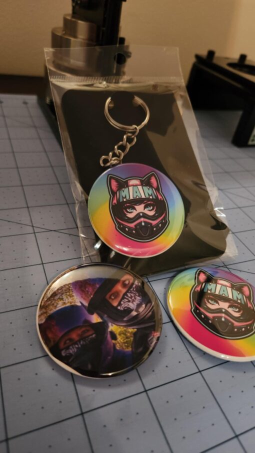 MAM Motorcycle Club Keychain, Button, or Magnet – Custom Available