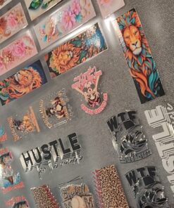 Custom UV DTF Gang Sheets – 22″ Wide Peel & Stick Decal Transfers