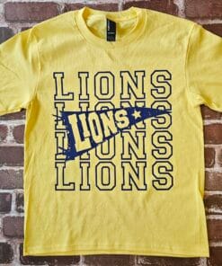 SJCA Spirit Shirt Stacked Pennant Flag